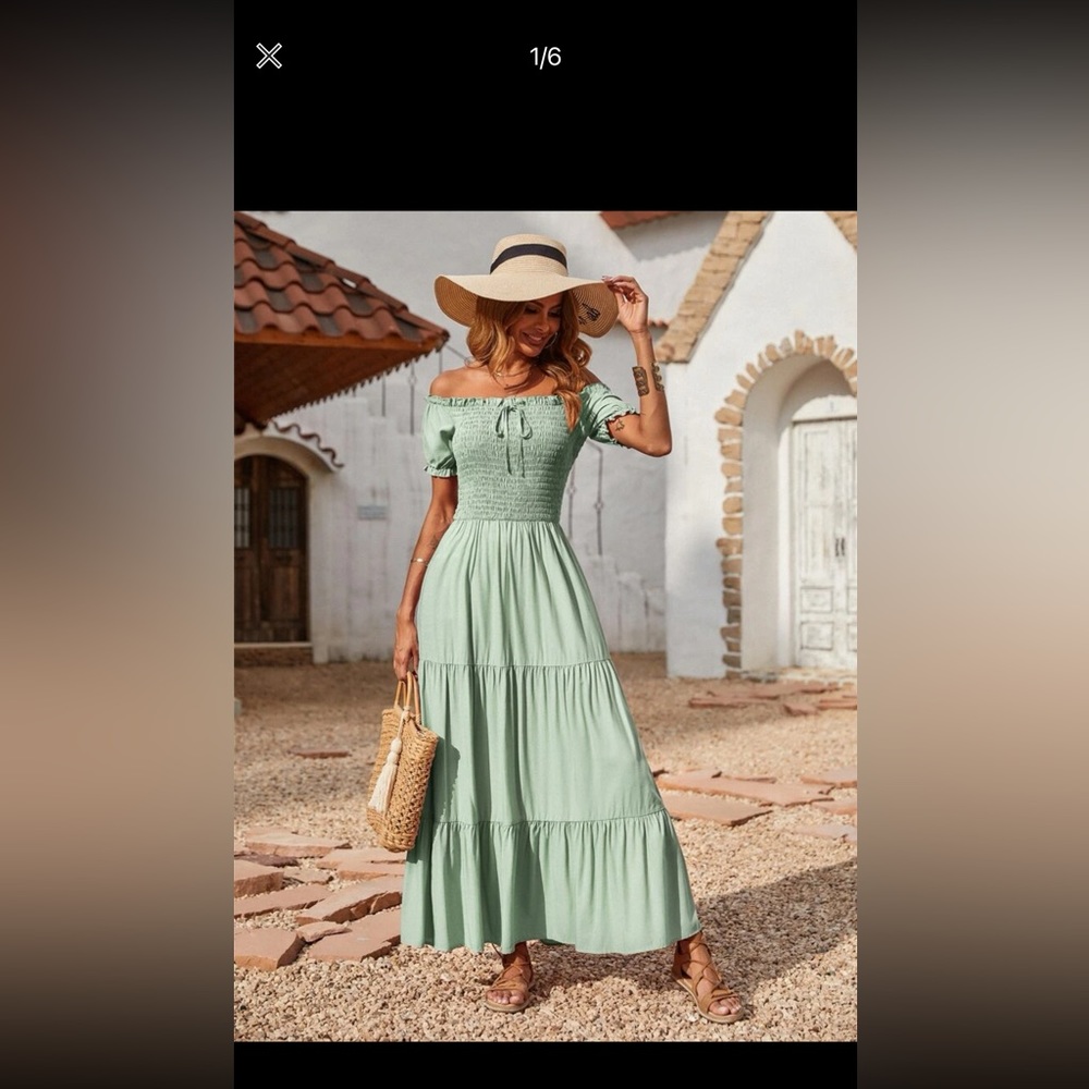 Ruffle hem dress